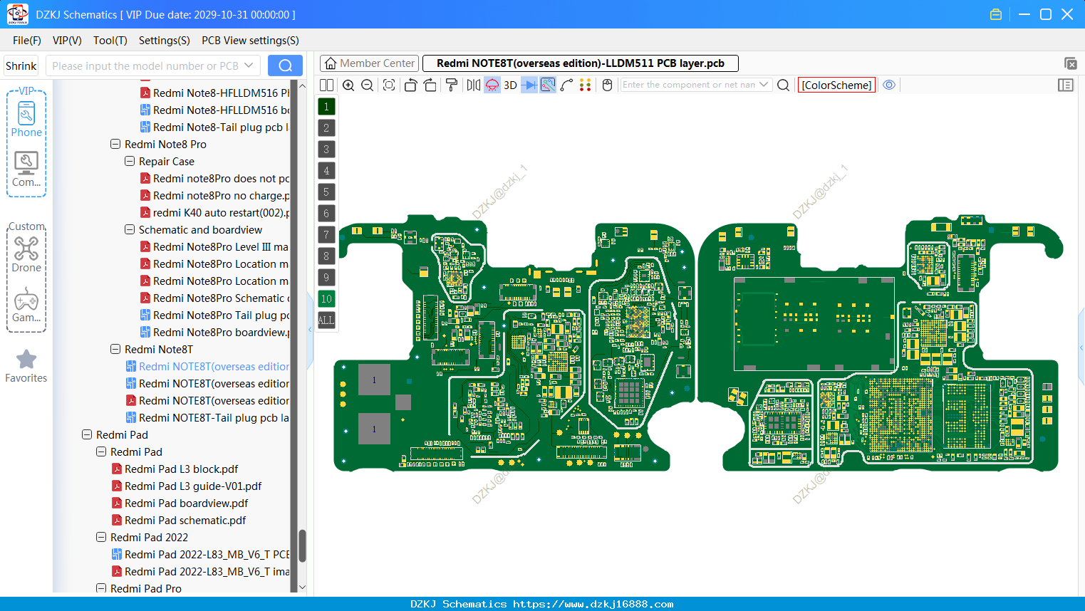 Redmi NOTE8T(overseas Edition)-LLDM511 PCB Layer